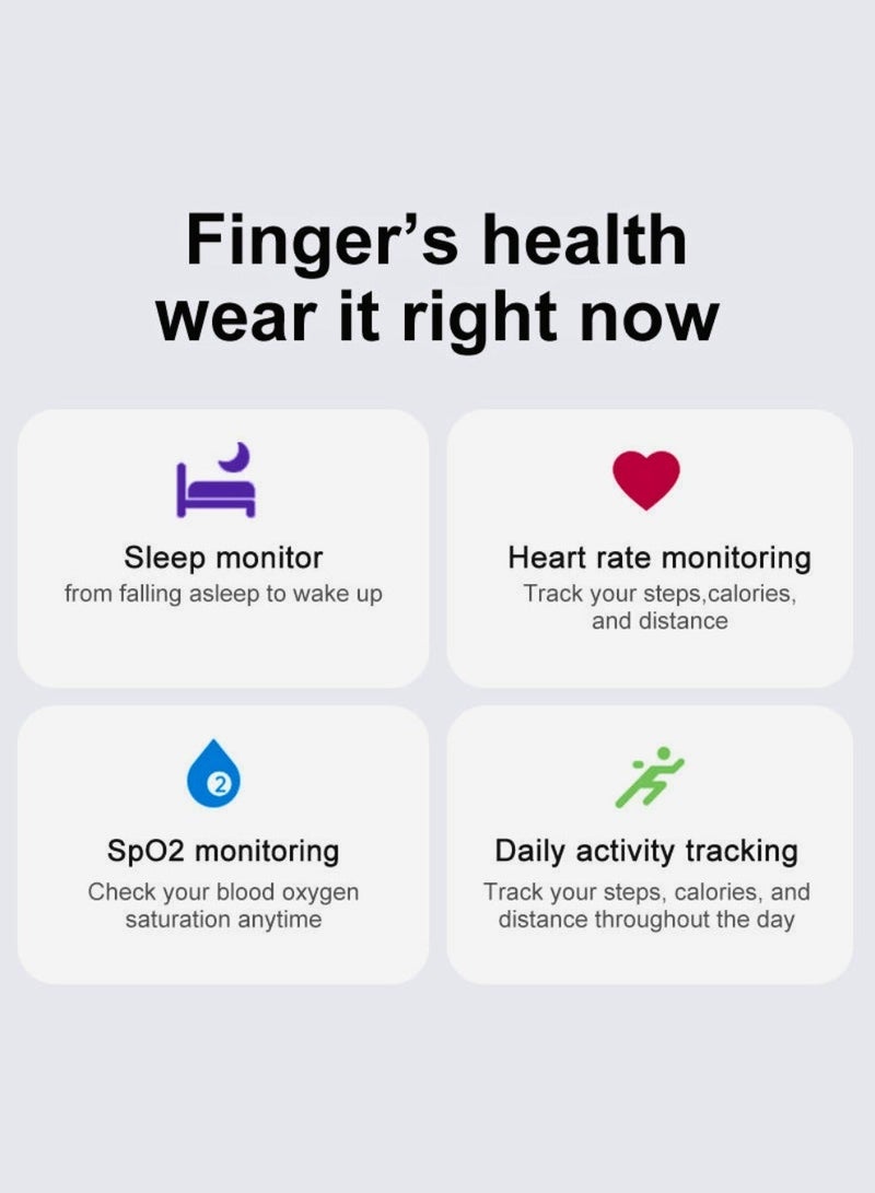 Smart Ring Health Tracker Sleep Management and Magnetic Charging with App Integration + Qring for Fitness, Daily Health Monitoring, and Real-Time Tracking - Image 4